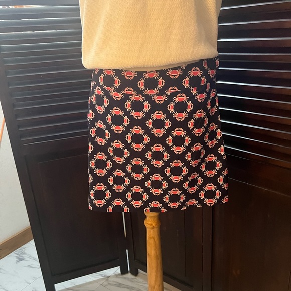 Crown & Ivy Golf Navy Blue/Pink Crab Print Skort ! - Picture 6 of 14